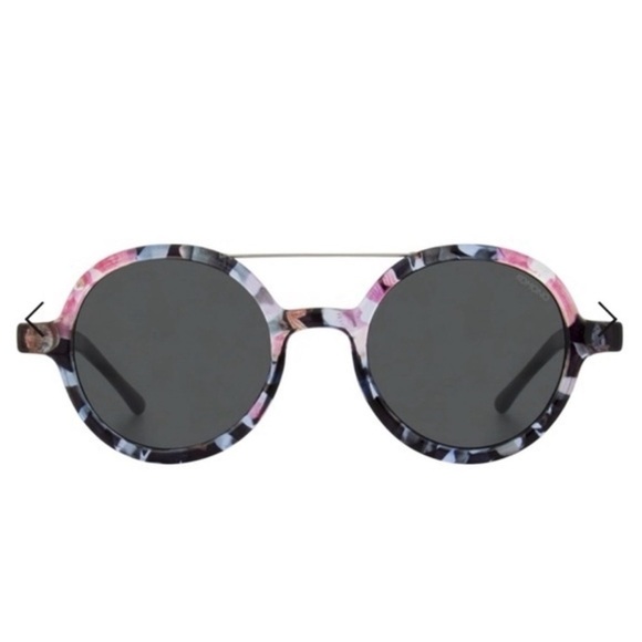 NEW KOMONO sunglasses Floral Round Black Purple Pink main image 14